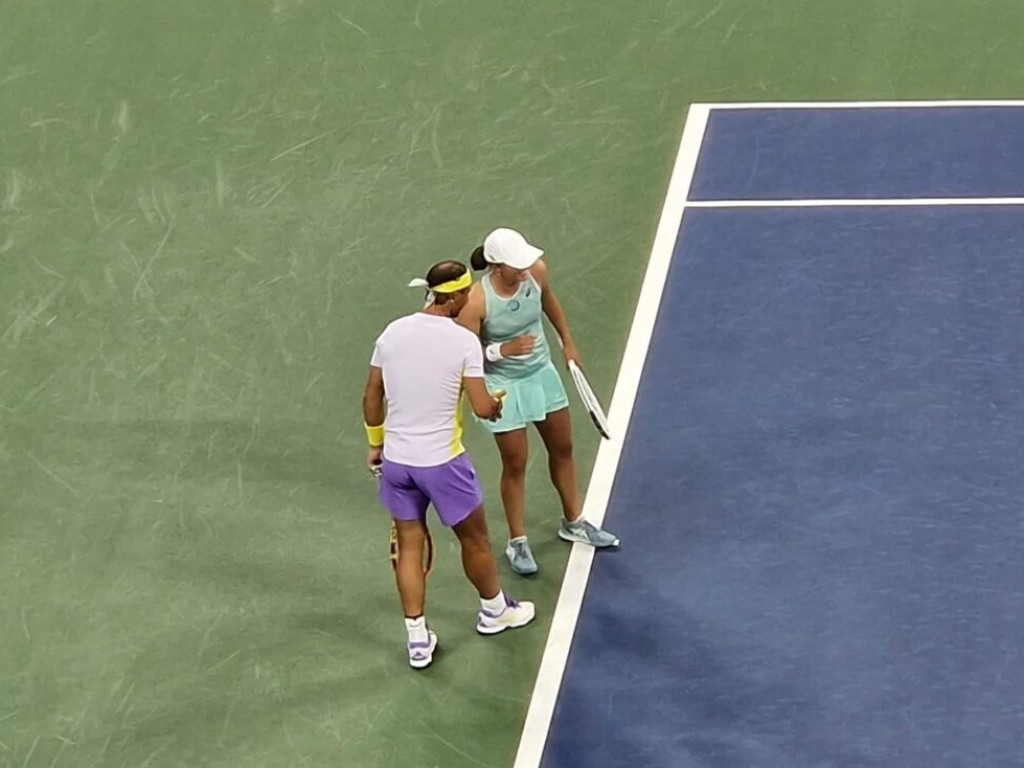 Tenis. Iga Światek, Rafael Nadal i inne gwiazdy zagrały dla Ukrainy w Nowym Jorku