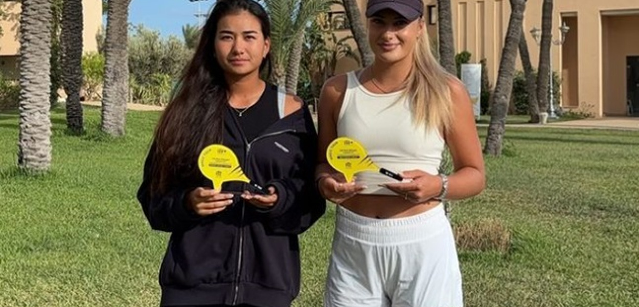  Tenis. Xenia Bandurowska i Sandugash Kenzhibayeva w finale debla turnieju…