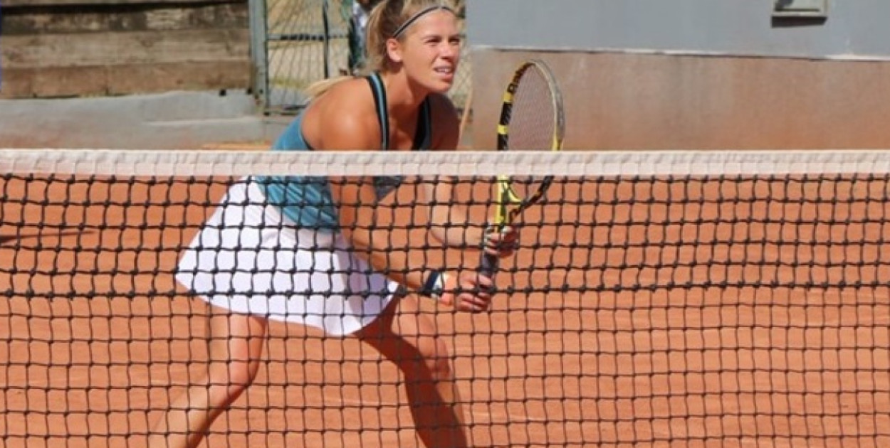 Marcelina Podlińska gra w zawodach ITF w Le Havre