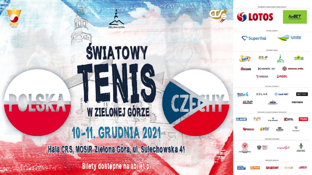 Tenis. Bilety na mecz Polska Czechy w Zielonej Górze Polski Tenis